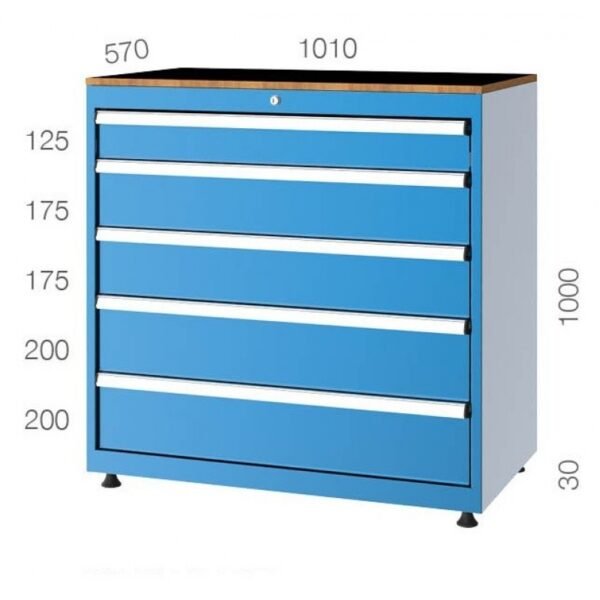 1010x570 5 Çekmeceli Takım Dolabı KCD010102
