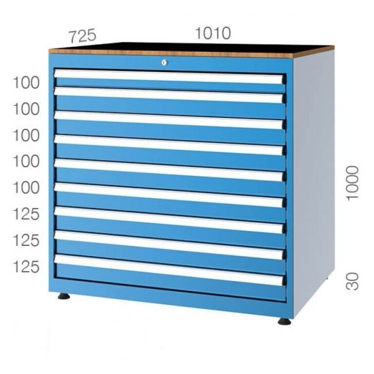 1010x725 9 Çekmeceli Takım Dolabı KCD011101
