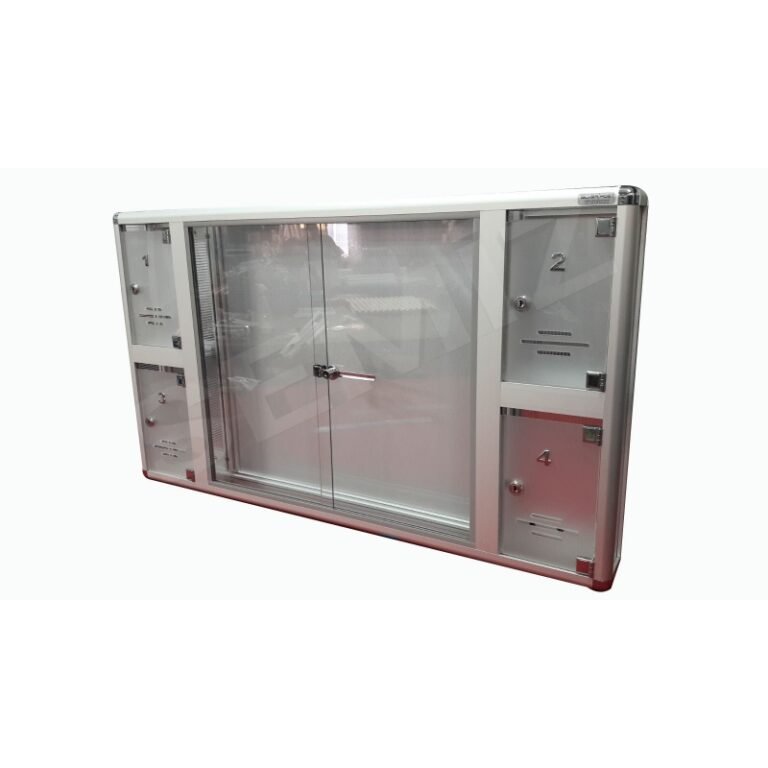 4 Gözlü İlan Panolu Posta Kutusu