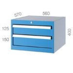 560x570 2 Çekmeceli Takım Dolabı KCD05042