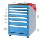 560x725 6 Çekmeceli Takım Dolabı KCD057080