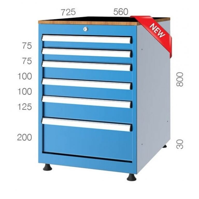 560x725 6 Çekmeceli Takım Dolabı KCD057080