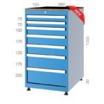 560x725 7 Çekmeceli Takım Dolabı KCD057100