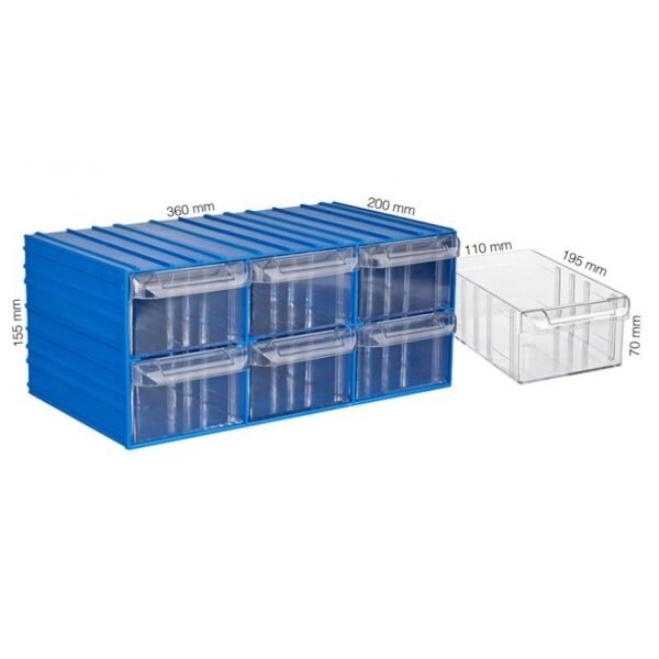 Plastik Çekmeceli Kutular 401-6