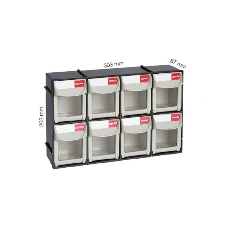 Plastik Çekmeceli Kutular FO-308-BK